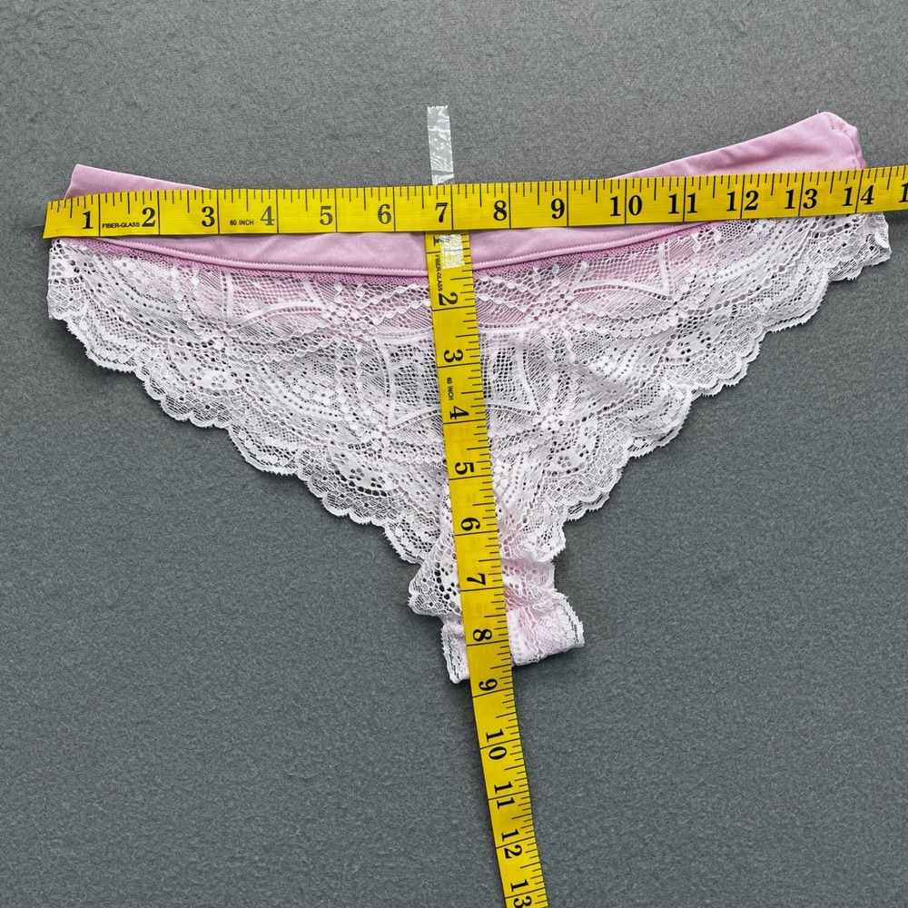 Sixty Eight Pink Lace Push Up Bra Panty Set Lingerie 36B - Picture 8 of 10